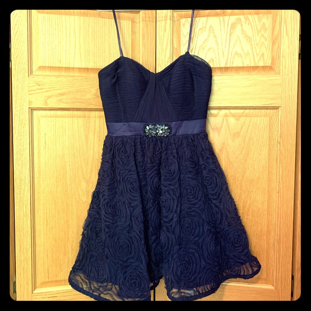 Dark Purple Short Length Formal Dress